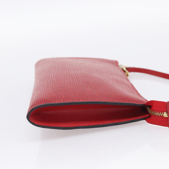 LOUIS VUITTON Epi Pochette Accessoires Pouch Red M52947 LV Auth ki7026A