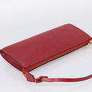LOUIS VUITTON Epi Pochette Accessoires Pouch Red M52947 LV Auth ki7026A-6