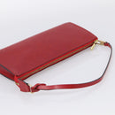 LOUIS VUITTON Epi Pochette Accessoires Pouch Red M52947 LV Auth ki7026A-7