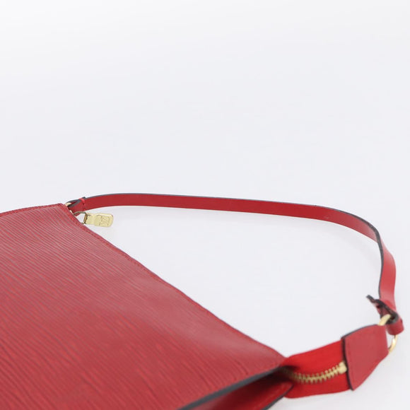 LOUIS VUITTON Epi Pochette Accessoires Pouch Red M52947 LV Auth ki7026A