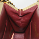 CHANEL Matelasse Clasp Chain Shoulder Bag Lamb Skin Black CC Auth kk164-20