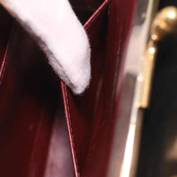 CHANEL Matelasse Clasp Chain Shoulder Bag Lamb Skin Black CC Auth kk164