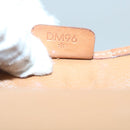 CELINE Macadam Canvas Pouch PVC Leather Brown Auth kk204-12