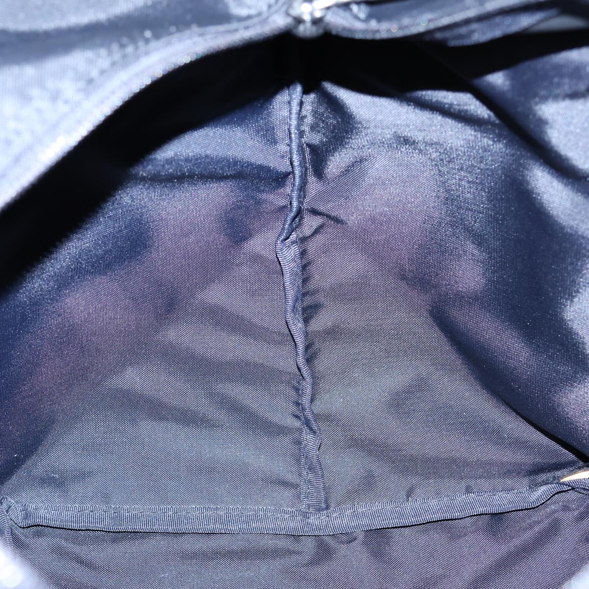 Burberrys Nova Check Blue Label Tote Bag Nylon Beige Black Auth kk221