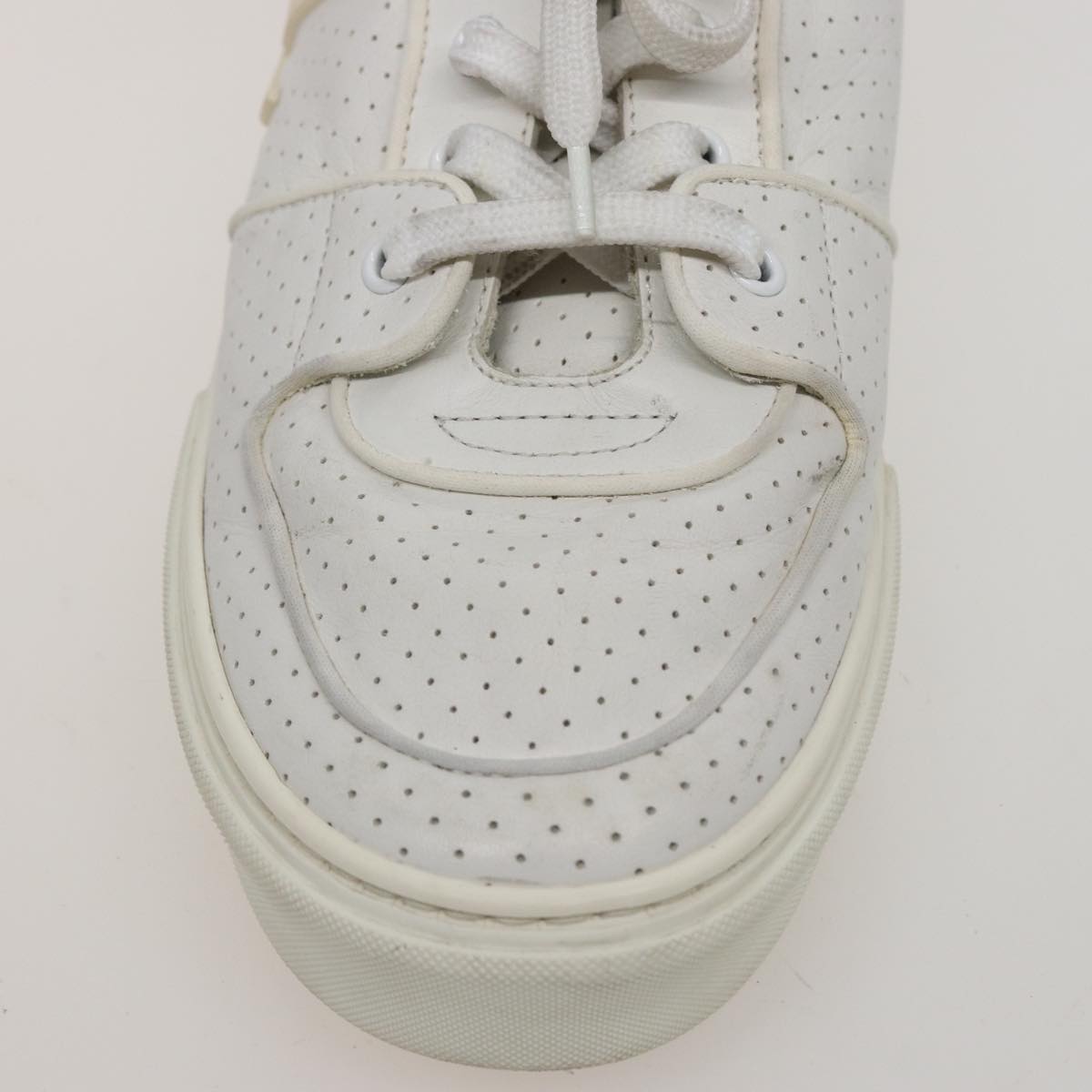 LOUIS VUITTON sneakers Leather White LV Auth kk232