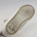 LOUIS VUITTON sneakers Leather White LV Auth kk232-22