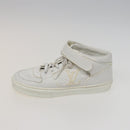 LOUIS VUITTON sneakers Leather White LV Auth kk232-4