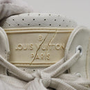 LOUIS VUITTON sneakers Leather White LV Auth kk232-9