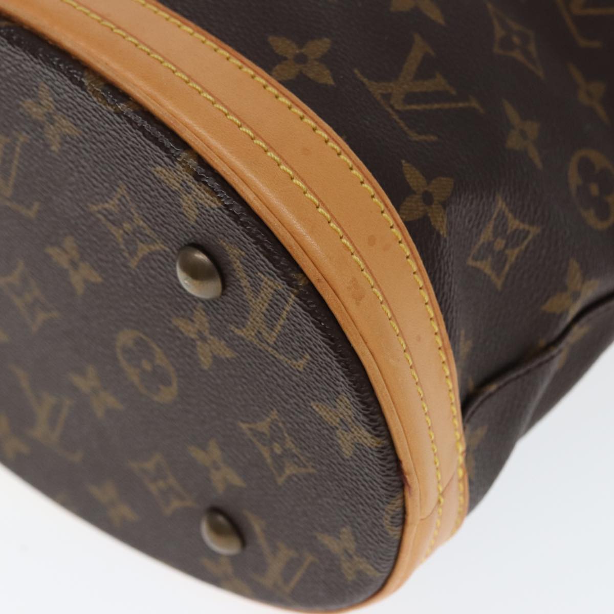 LOUIS VUITTON Monogram Bucket PM Shoulder Bag M42238 LV Auth kk242