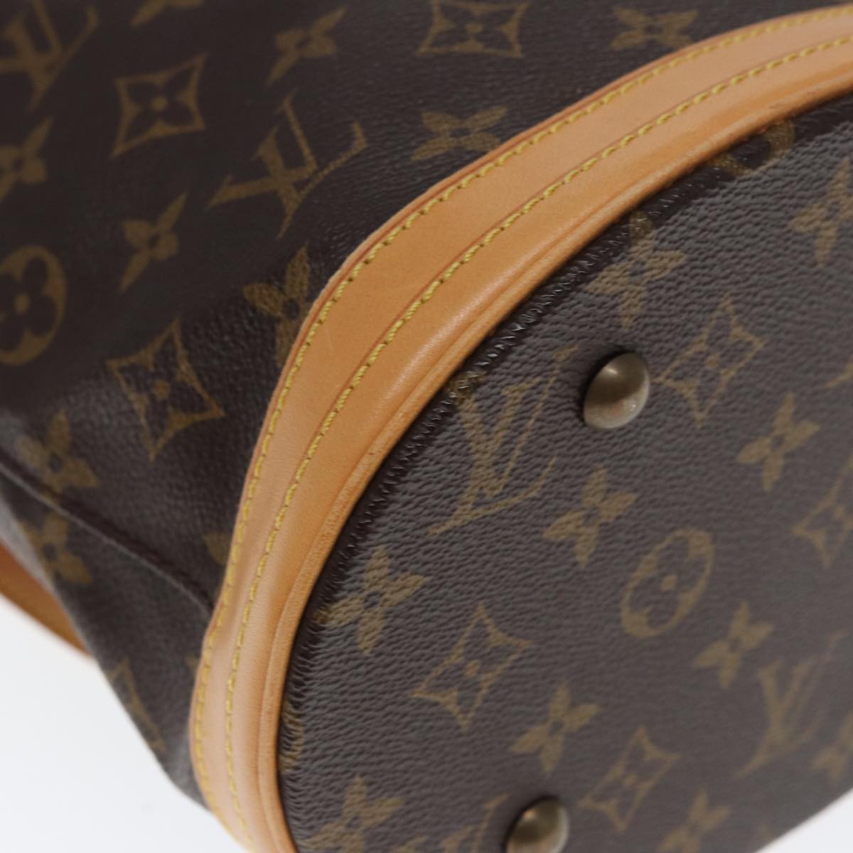 LOUIS VUITTON Monogram Bucket PM Shoulder Bag M42238 LV Auth kk242