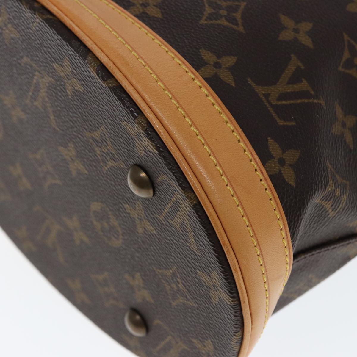 LOUIS VUITTON Monogram Bucket PM Shoulder Bag M42238 LV Auth kk242