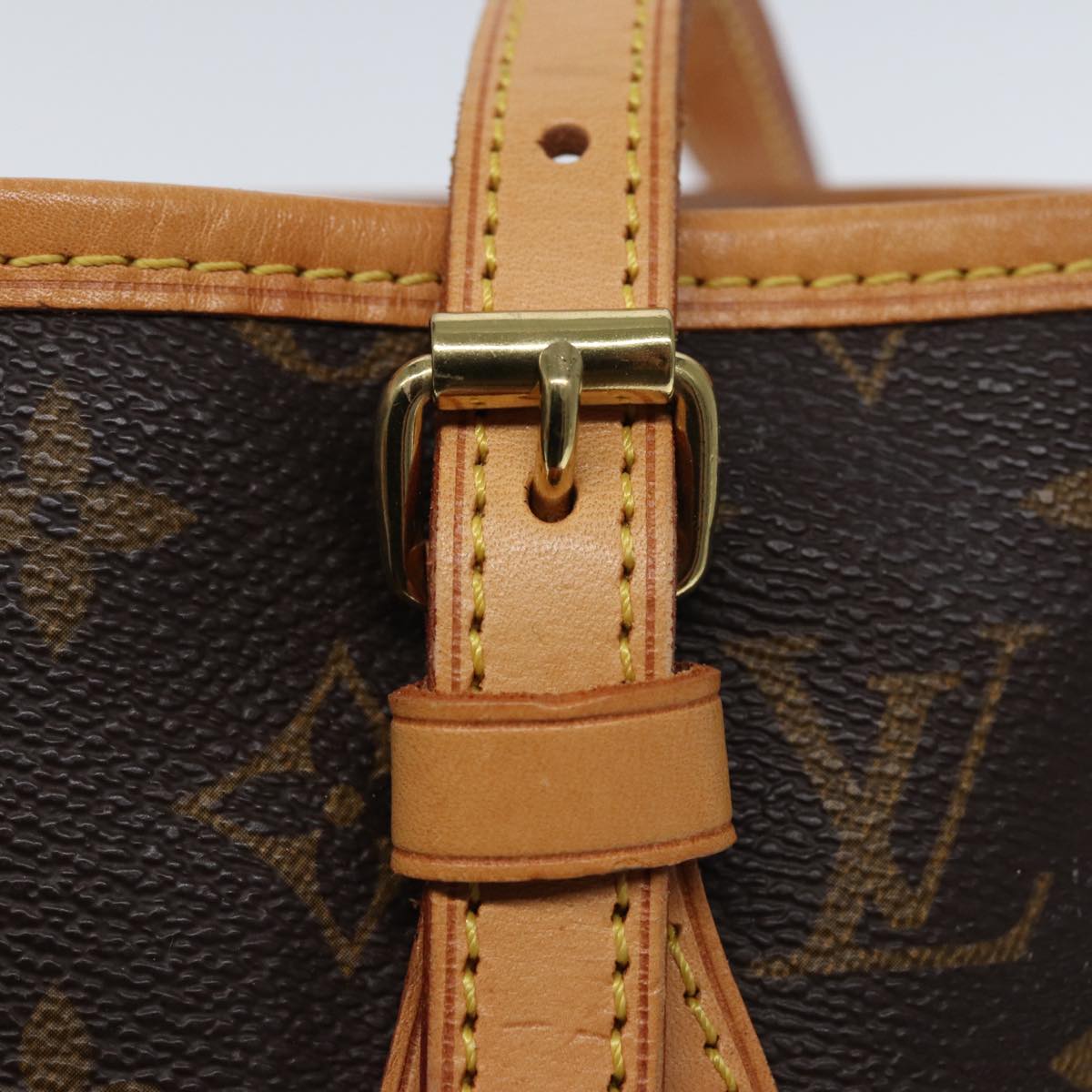 LOUIS VUITTON Monogram Bucket PM Shoulder Bag M42238 LV Auth kk242