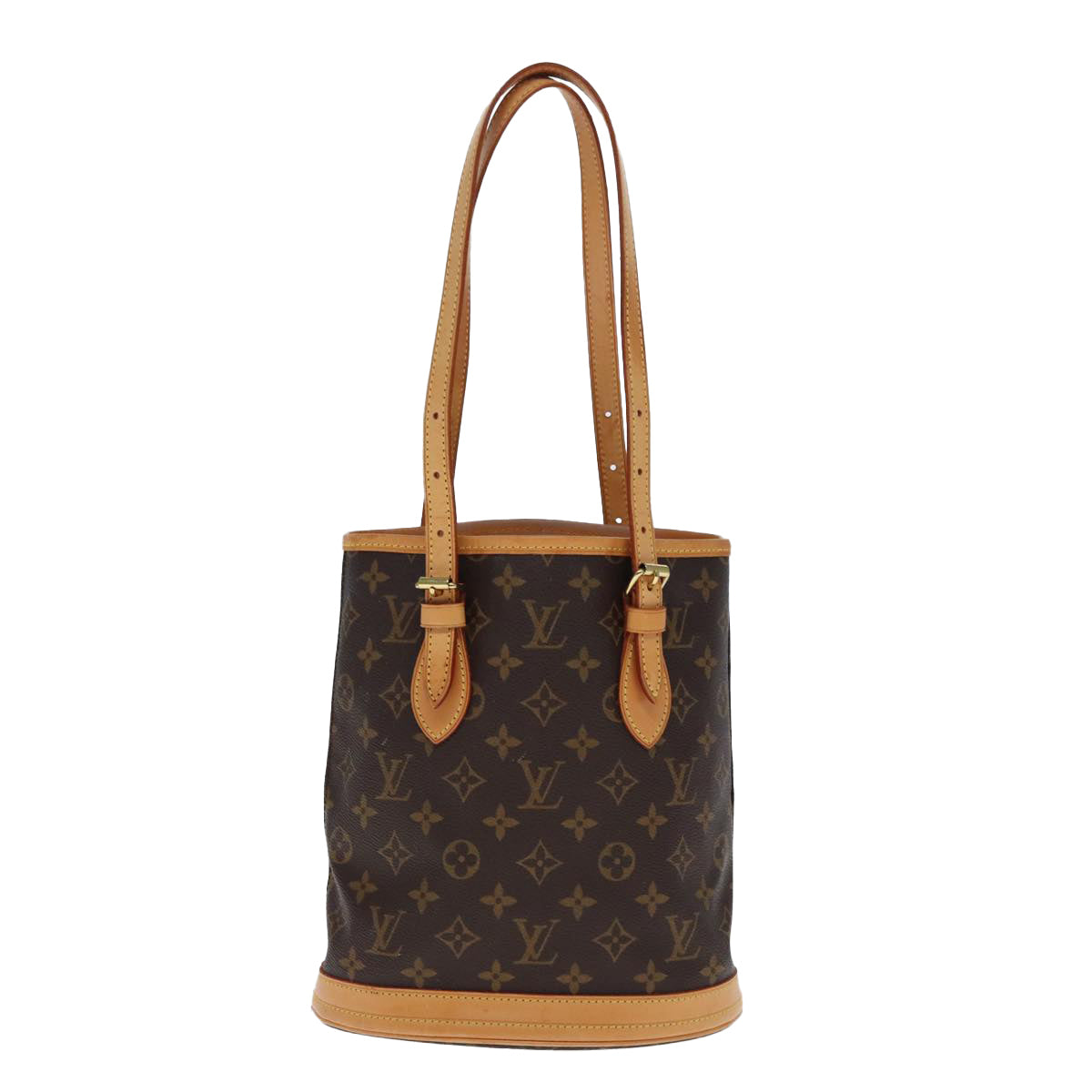 LOUIS VUITTON Monogram Bucket PM Shoulder Bag M42238 LV Auth kk242