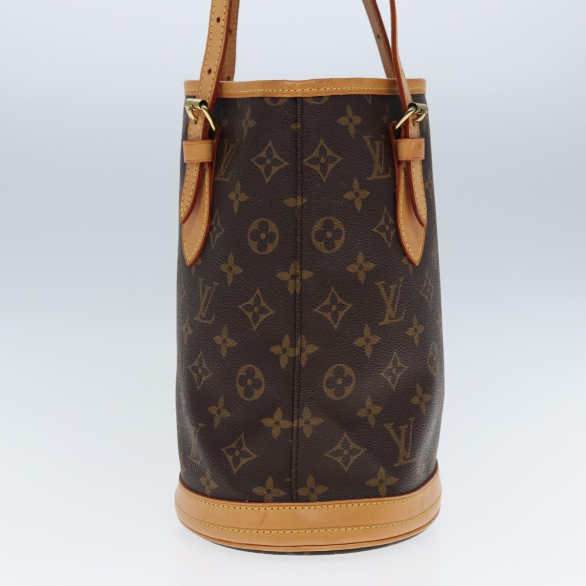 LOUIS VUITTON Monogram Bucket PM Shoulder Bag M42238 LV Auth kk242