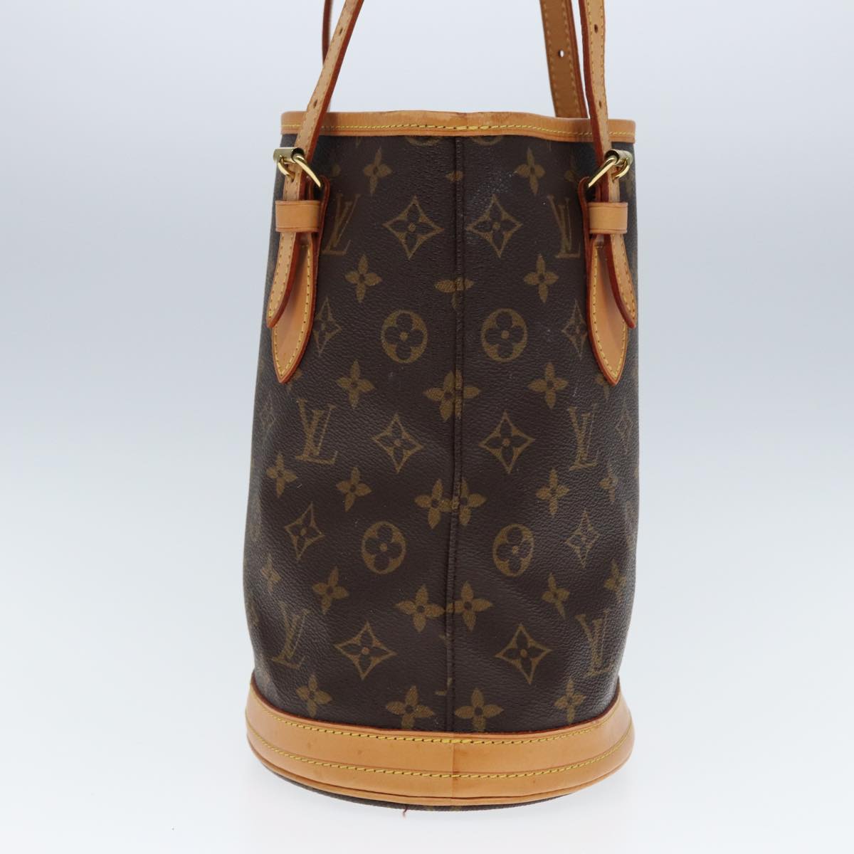 LOUIS VUITTON Monogram Bucket PM Shoulder Bag M42238 LV Auth kk242