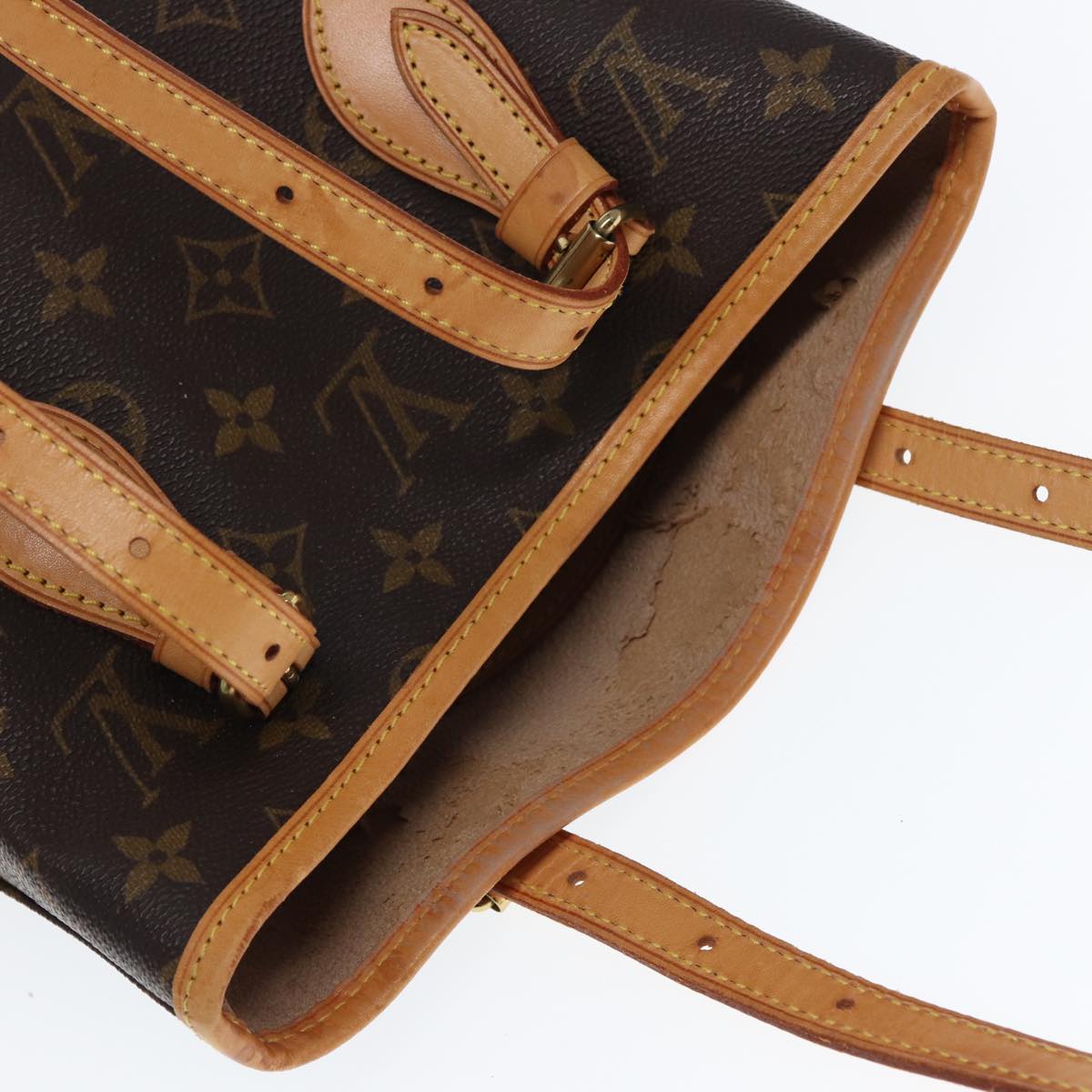 LOUIS VUITTON Monogram Bucket PM Shoulder Bag M42238 LV Auth kk242