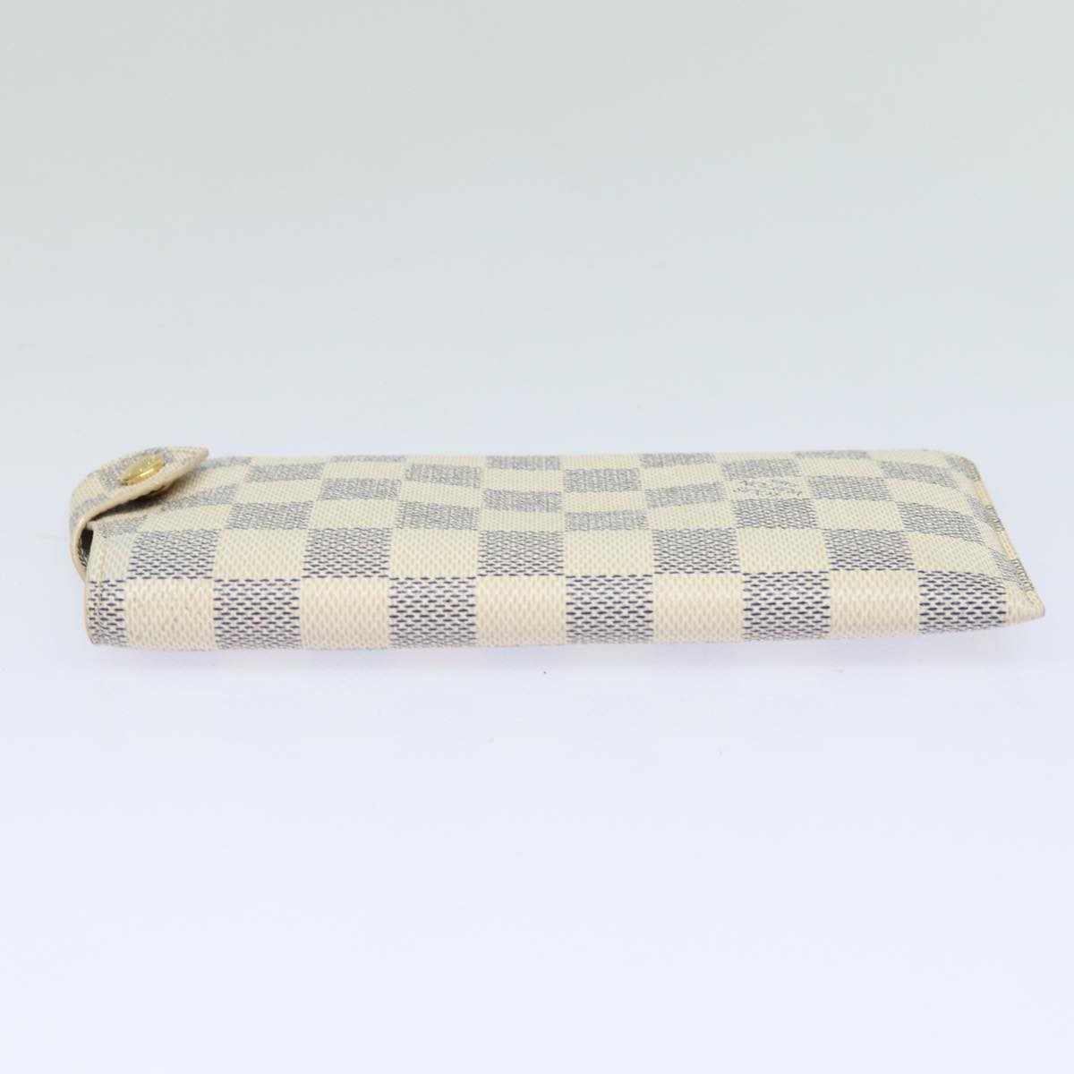 LOUIS VUITTON Damier Azur Etui Lunettes MM Glasses Case N60025 LV Auth kk244