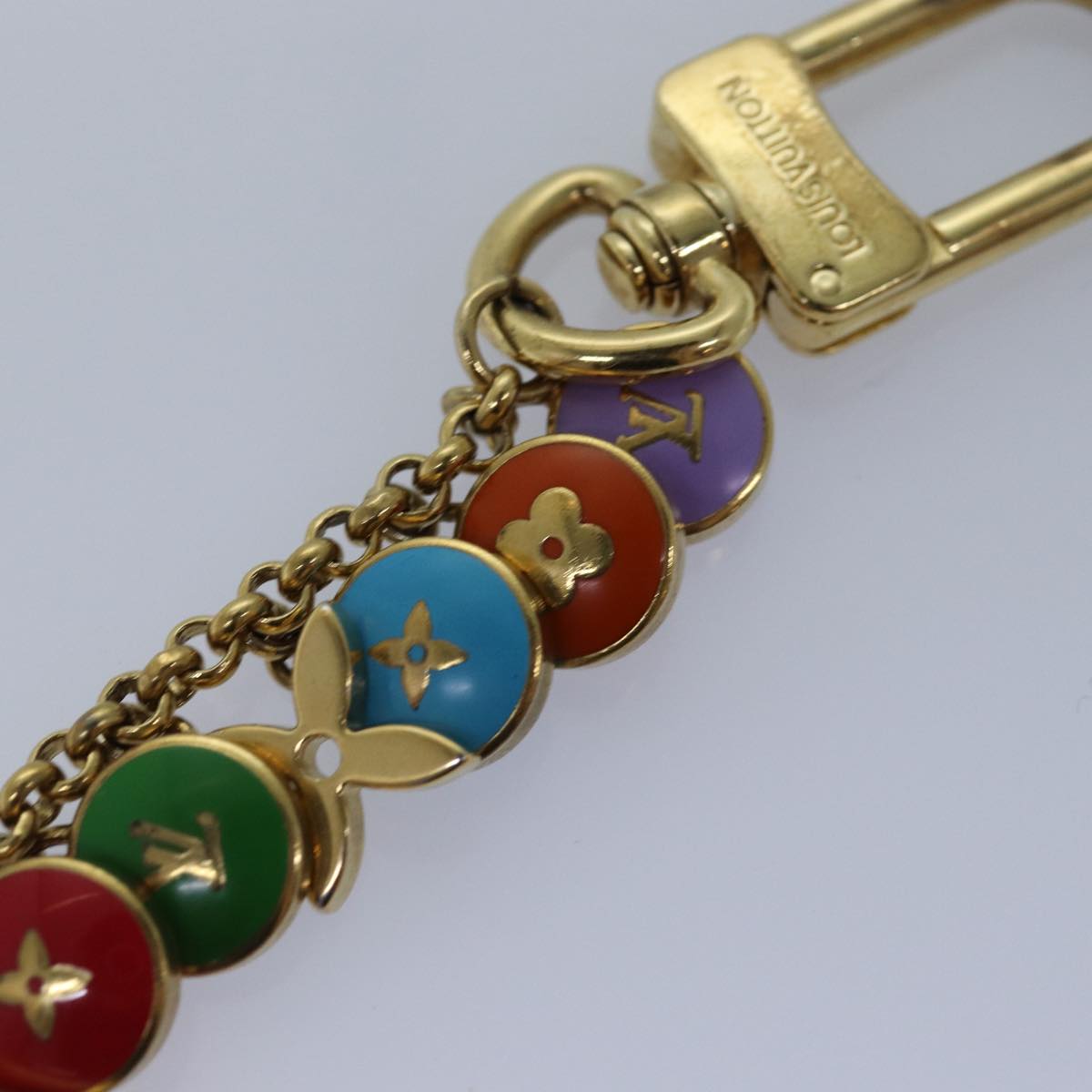 LOUIS VUITTON Monogram Porte Cles Chainne Pastilles Charm M66172 LV Auth kk245