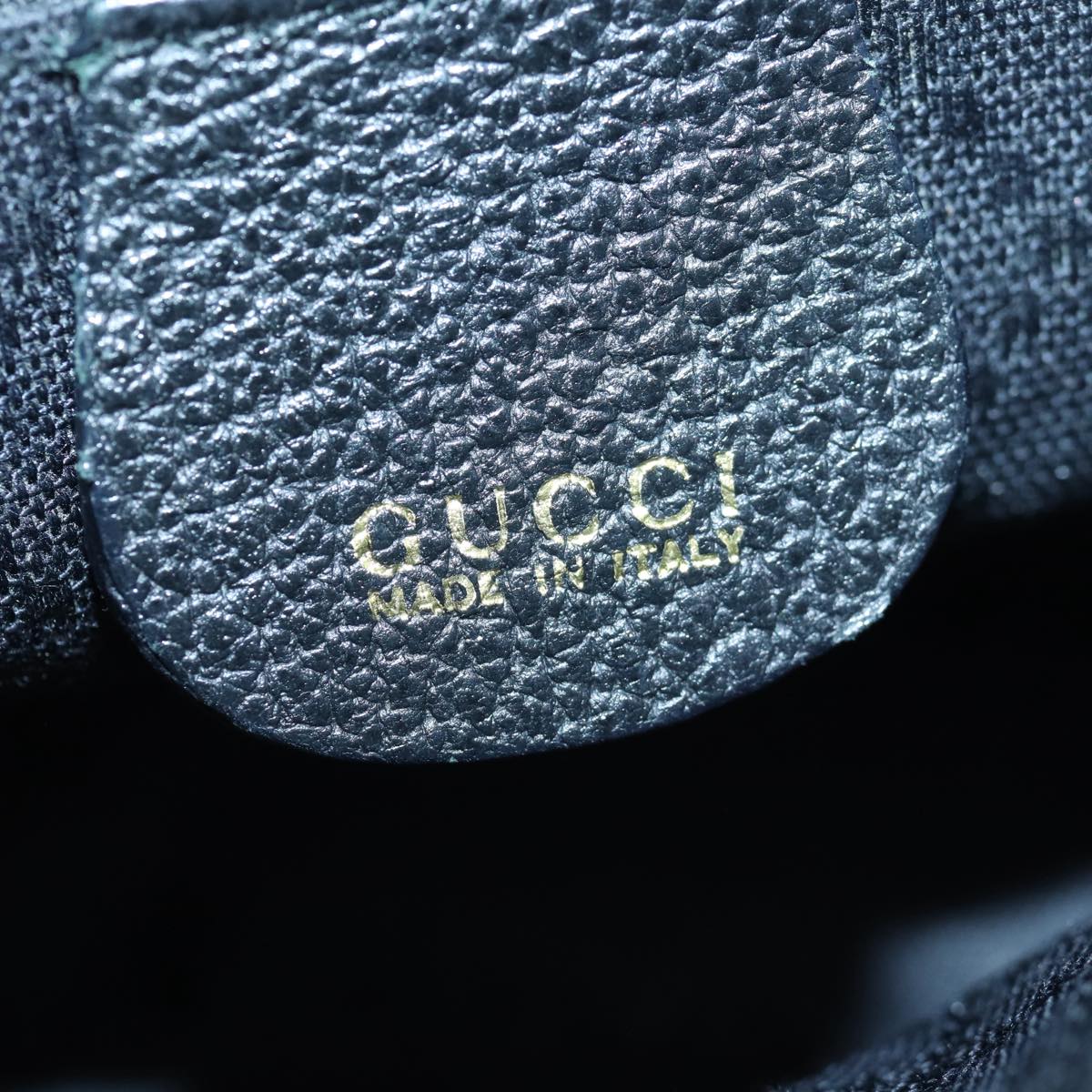 GUCCI Bamboo Hand Bag Suede 2way Black Auth kk266