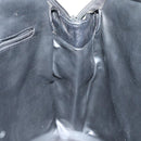 BALLY Quilted Shoulder Bag Leather Enamel Black Auth kk267-18