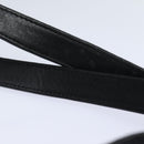 BALLY Quilted Shoulder Bag Leather Enamel Black Auth kk267-8