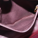 CHANEL Matelasse COCO Mark Hand Bag Lamb Skin Black Gold CC Auth kk300-18