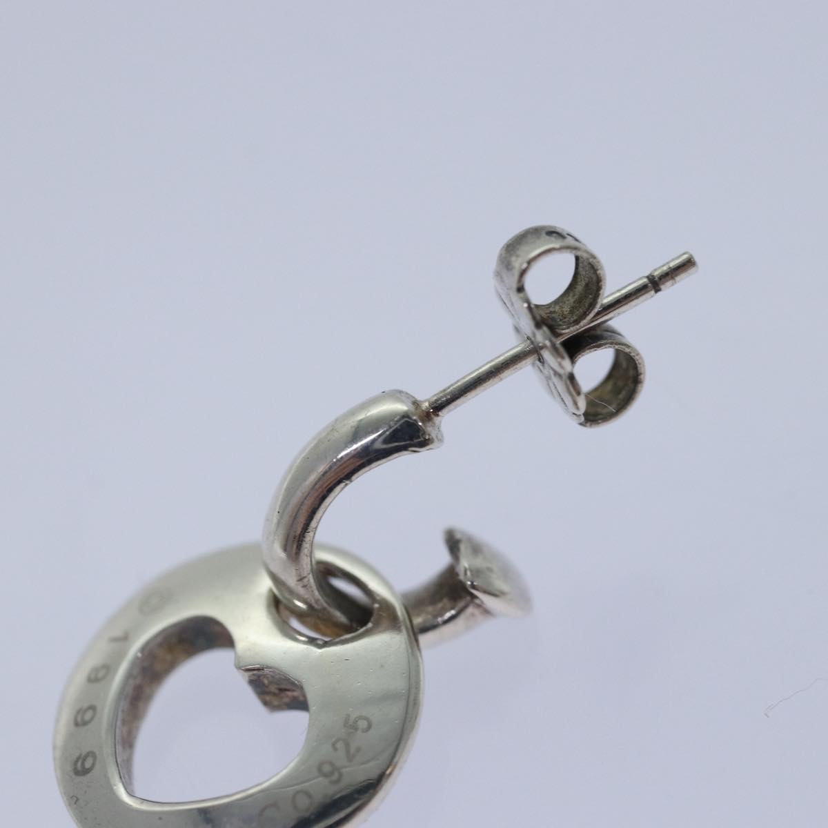 TIFFANY&Co. Pierce Earring Ag925 Silver Auth kk322