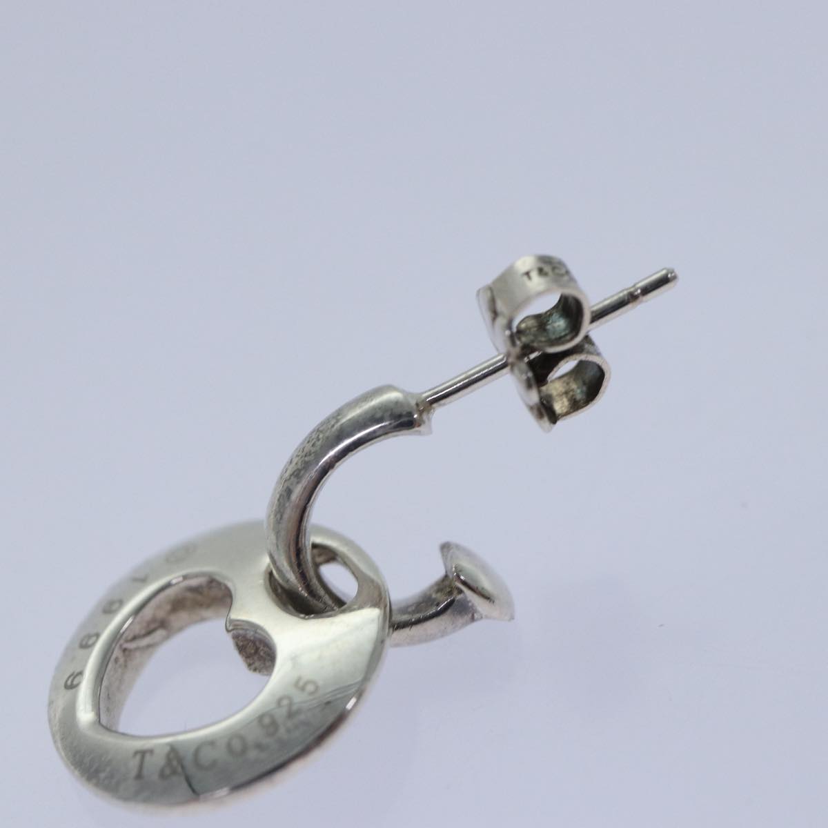 TIFFANY&Co. Pierce Earring Ag925 Silver Auth kk322