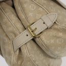 LOUIS VUITTON Monogram Mini Lin Saumur PM Shoulder Bag Ivory M95314 Auth kk368V-18