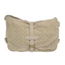 LOUIS VUITTON Monogram Mini Lin Saumur PM Shoulder Bag Ivory M95314 Auth kk368V-2