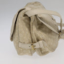 LOUIS VUITTON Monogram Mini Lin Saumur PM Shoulder Bag Ivory M95314 Auth kk368V-4