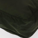 PRADA Shoulder Bag Nylon Khaki Brown Silver Auth kk369-17