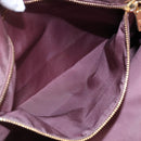 PRADA Tote Bag Nylon Pink Gold Auth kk387-20