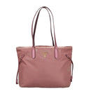 PRADA Tote Bag Nylon Pink Gold Auth kk387-13
