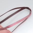 PRADA Tote Bag Nylon Pink Gold Auth kk387-8
