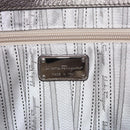 Salvatore Ferragamo Gancini Hand Bag Leather Silver Auth kk412-18