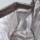 Salvatore Ferragamo Gancini Hand Bag Leather Silver Auth kk412-20