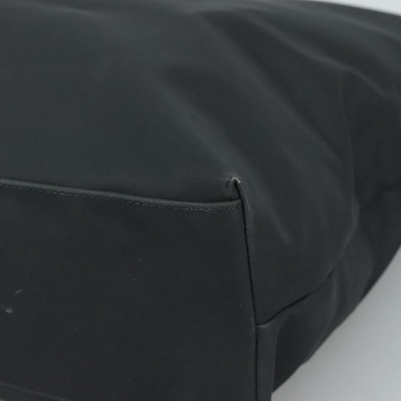 Salvatore Ferragamo Gancini Tote Bag PVC Canvas Black Auth kk413