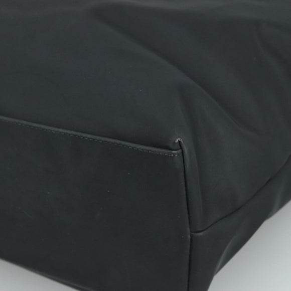 Salvatore Ferragamo Gancini Tote Bag PVC Canvas Black Auth kk413