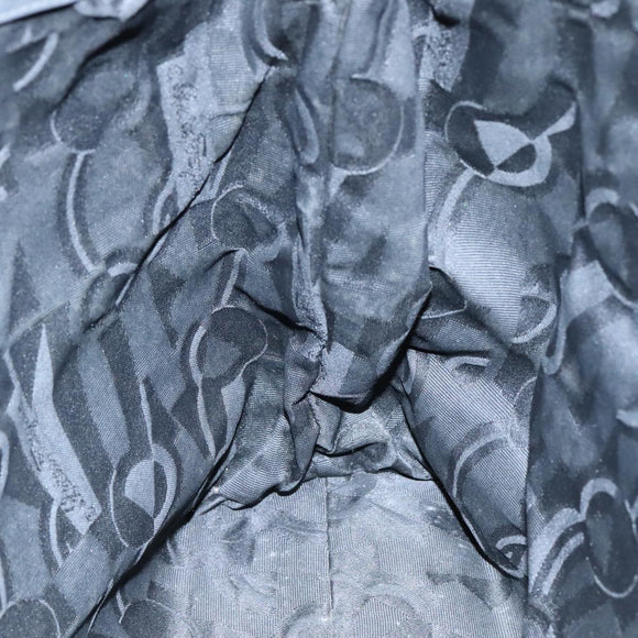 Salvatore Ferragamo Gancini Tote Bag PVC Canvas Black Auth kk413