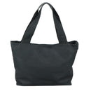 Salvatore Ferragamo Gancini Tote Bag PVC Canvas Black Auth kk413-2