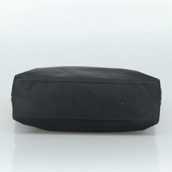 Salvatore Ferragamo Gancini Tote Bag PVC Canvas Black Auth kk413