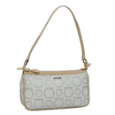 Salvatore Ferragamo Accessory Pouch PVC Leather Gray Auth kk414-1