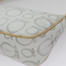 Salvatore Ferragamo Accessory Pouch PVC Leather Gray Auth kk414-9