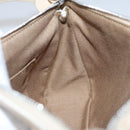 Salvatore Ferragamo Accessory Pouch PVC Leather Gray Auth kk414-18