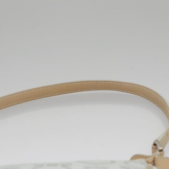 Salvatore Ferragamo Accessory Pouch PVC Leather Gray Auth kk414