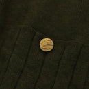 Salvatore Ferragamo Cardigan Wool M Khaki Auth kk430-9