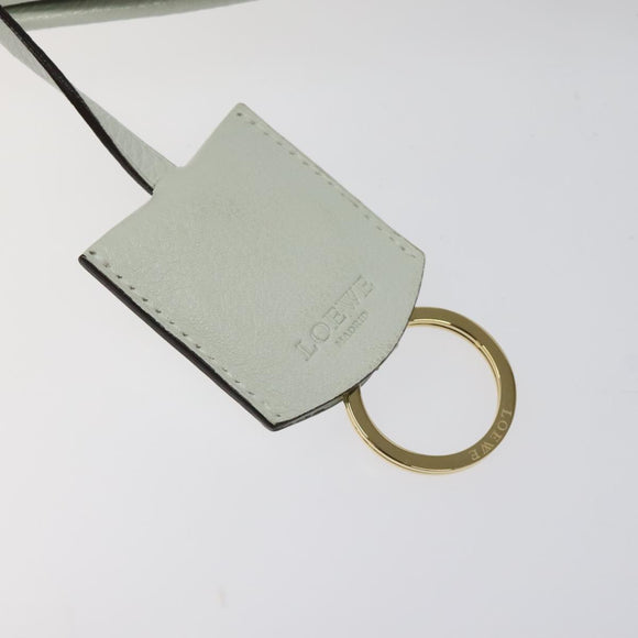 LOEWE Heritage Tote Bag Leather White Gold Auth kk436