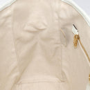 LOEWE Heritage Tote Bag Leather White Gold Auth kk436-19