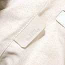 LOEWE Heritage Tote Bag Leather White Gold Auth kk436-21